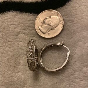 Silver Hoop Earrings